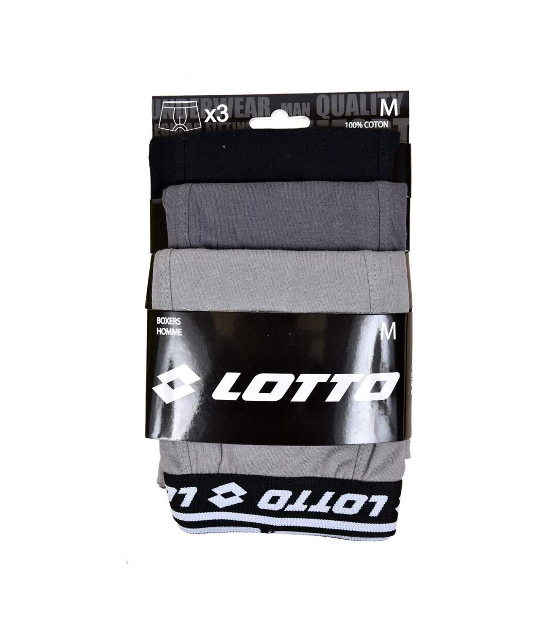 Boxer LOTTO pour Homme 100% COTON - Pack de 3-2