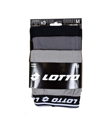Boxer LOTTO pour Homme 100% COTON - Pack de 3