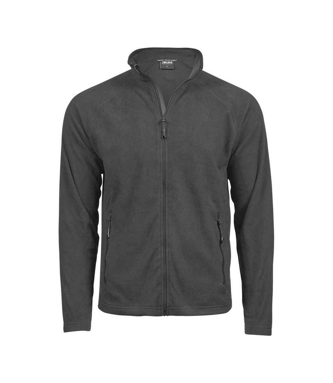 Mens active fleece jacket black Tee Jays