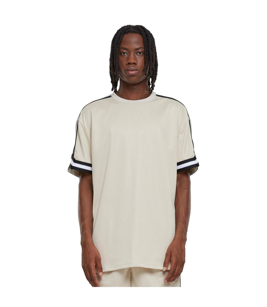 T-shirt Motif/style À Rayures Homme Blanc Cassé Urban Classics-3