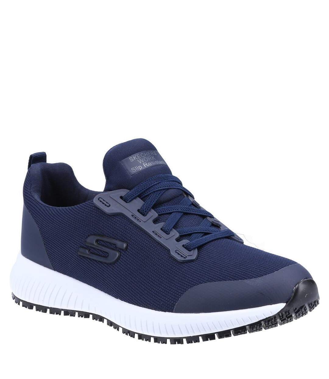 Womens/ladies squad sr occupational trainers navy Skechers-1