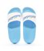 Claquettes Blanches/Bleu Femme Adidas Adilette Shower - 37