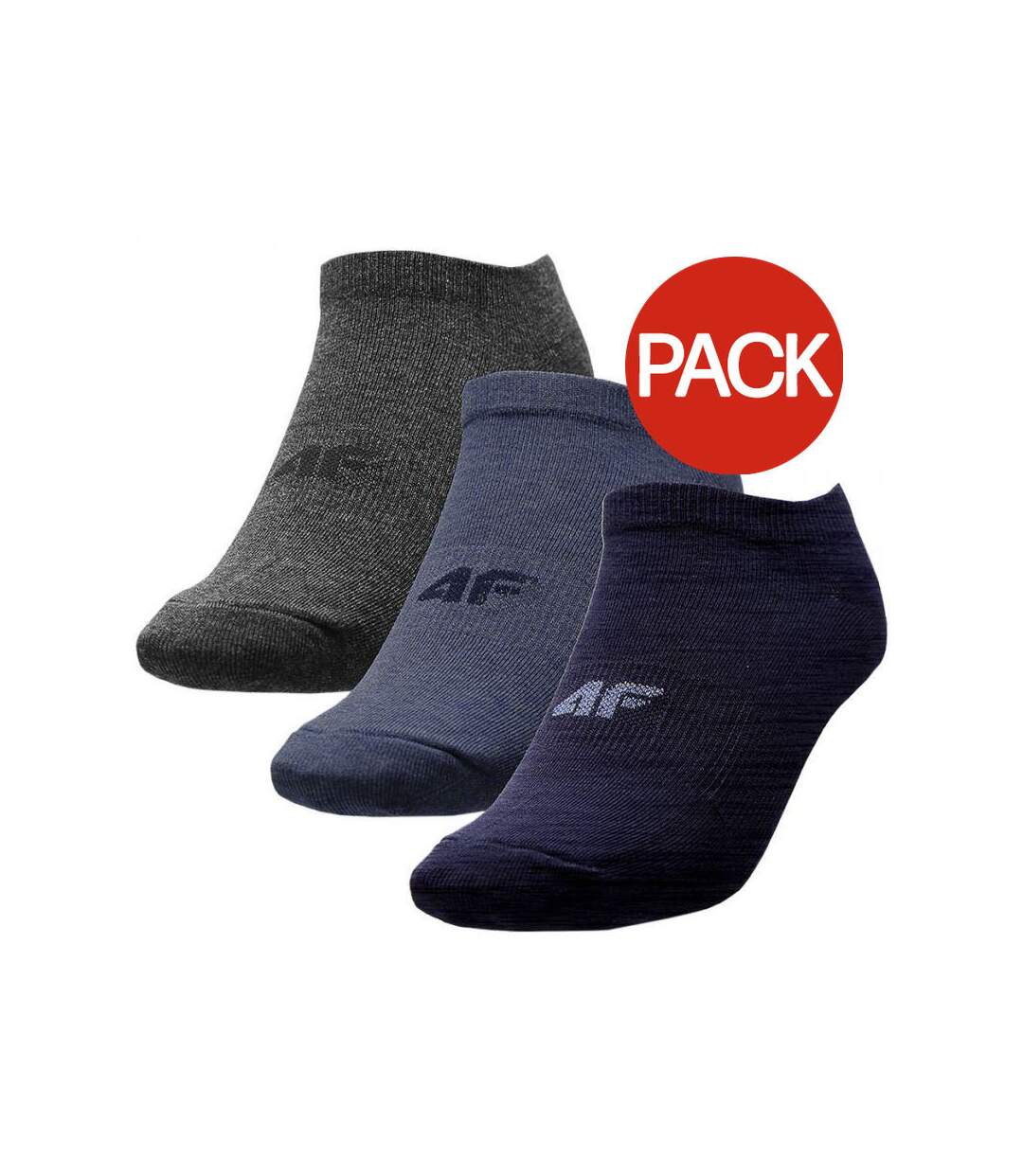 Chaussettes H4l22 Homme Bleu Marine Bleu Gris 4F-1