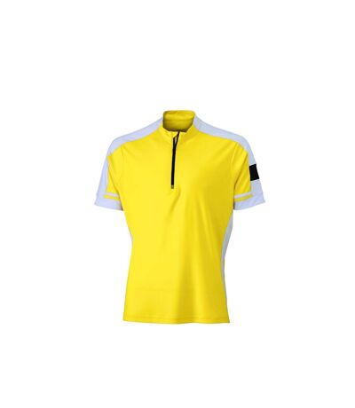 maillot cycliste - homme - JN452 - jaune