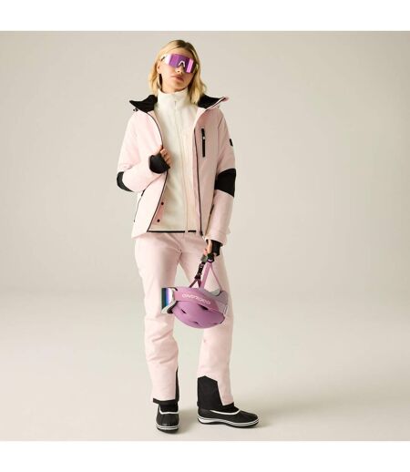 Blouson De Ski Lumi Femme Rose Pâle Blanc Dare 2B