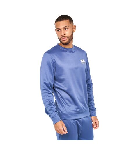 Haut De Survêtement Langtons Homme Bleu Indigo Crosshatch