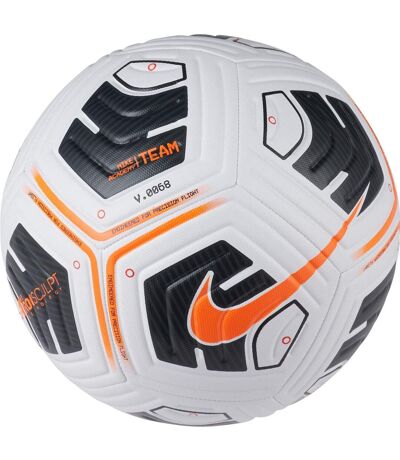 Ballon de foot academy team taille 5 blanc / orange Nike