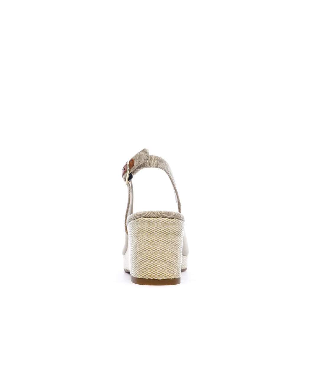 Sandales beiges femme tommy hilfiger flag-3
