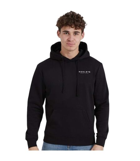 Mens henycore cotton hoodie black Henleys