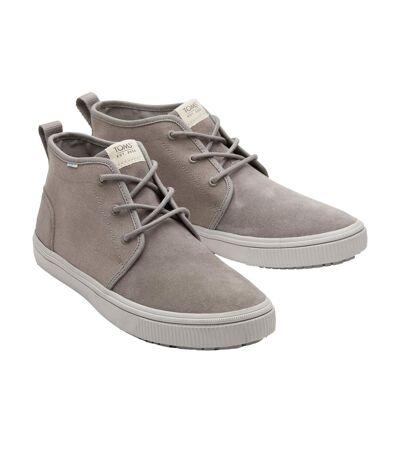 Toms Mens Carlo Mid Terrain Leather Water Resistant Sneakers (Gray) - UTFS10403