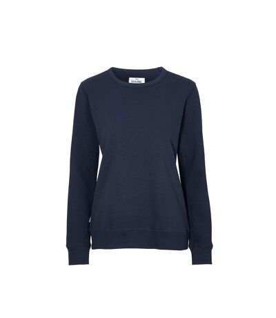 Womens/ladies Crew Neck Sweatshirt Navy Cottover