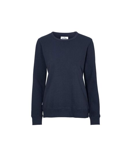 Womens/ladies Crew Neck Sweatshirt Navy Cottover