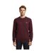 Mens Logo Crew Neck Jumper Burgundy Lacoste-4