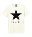 T-shirt black star adulte blanc Amplified-1