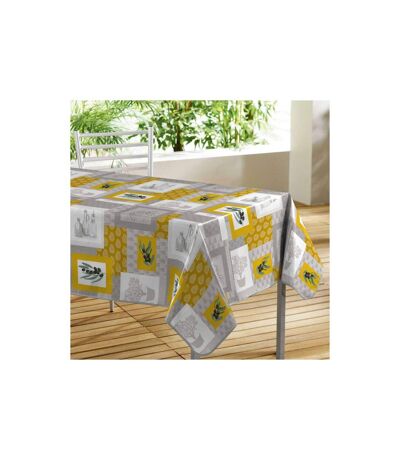 Nappe Toile Cirée Déco Graziella 140x300cm Jaune