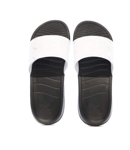 Claquettes blanche/noire homme puma popcat 20 - 39