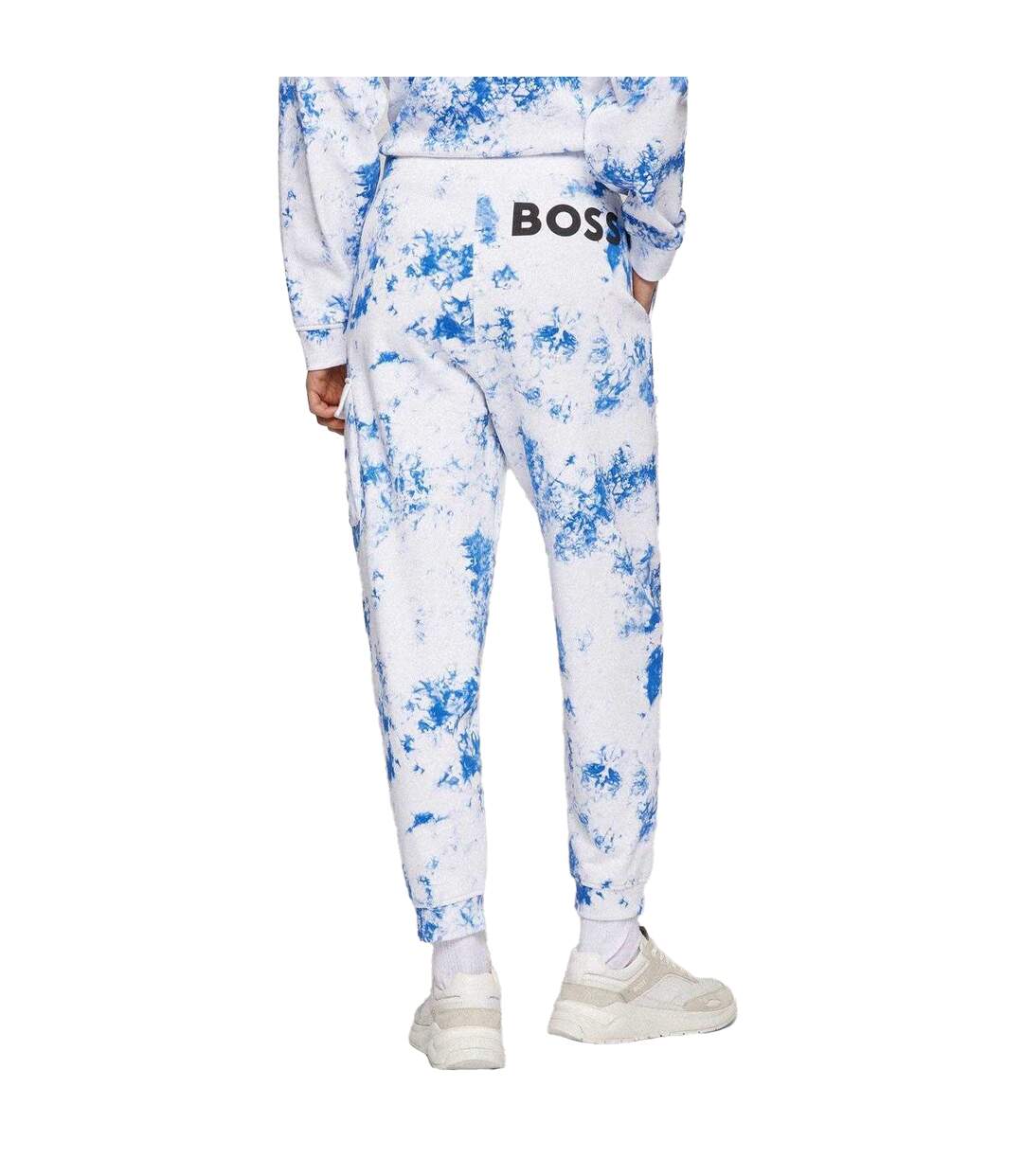 Womens/ladies C_ebatiki Tracksuit Bottoms White Blue Boss-2