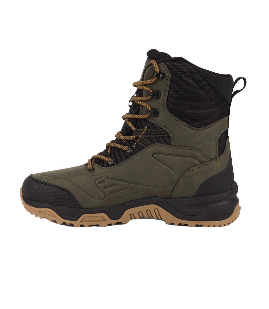Mens Serge Snow Boots Khaki Green Trespass-3