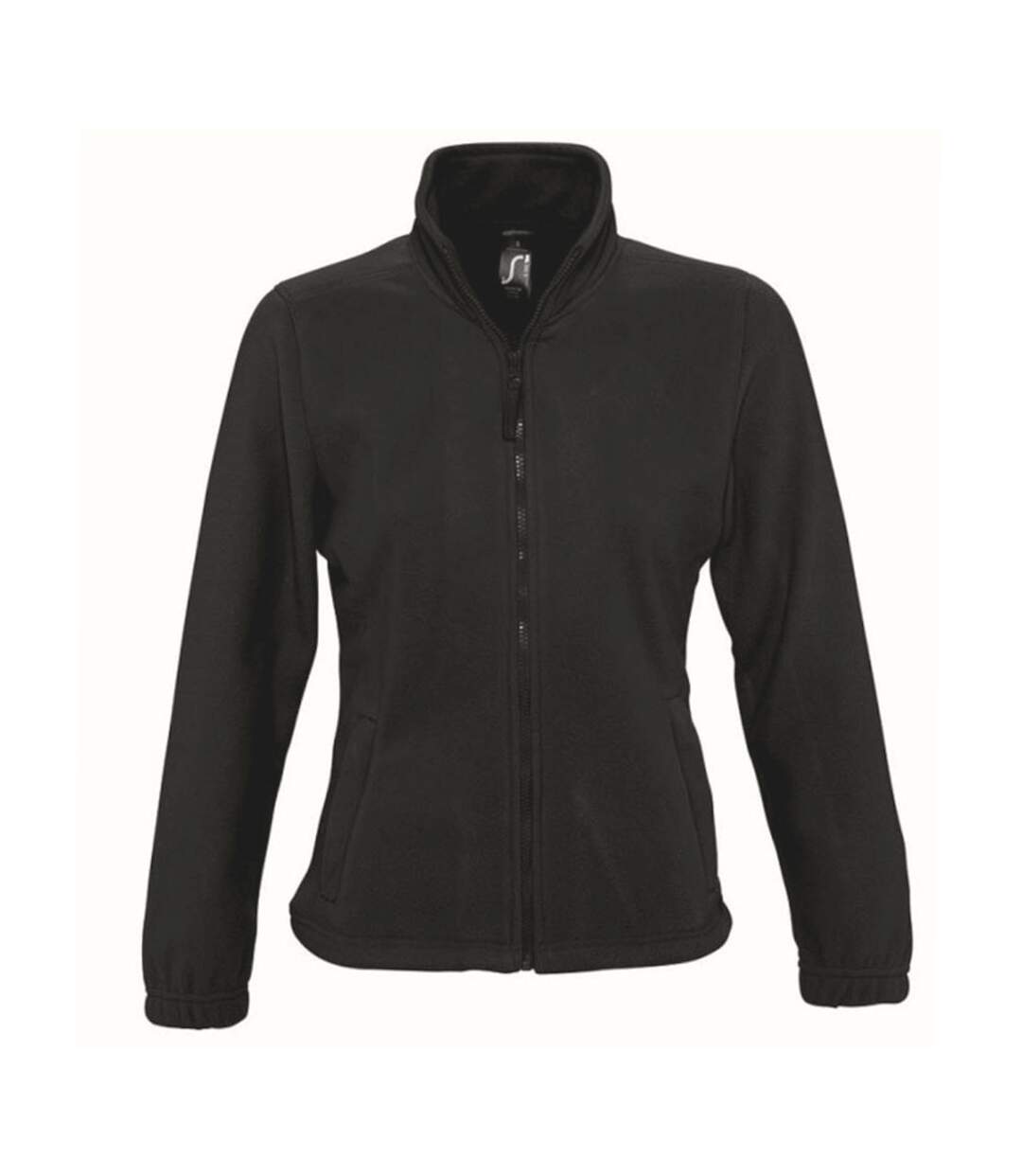 SOLS Womens/Ladies North Full Zip Fleece Jacket (Black)