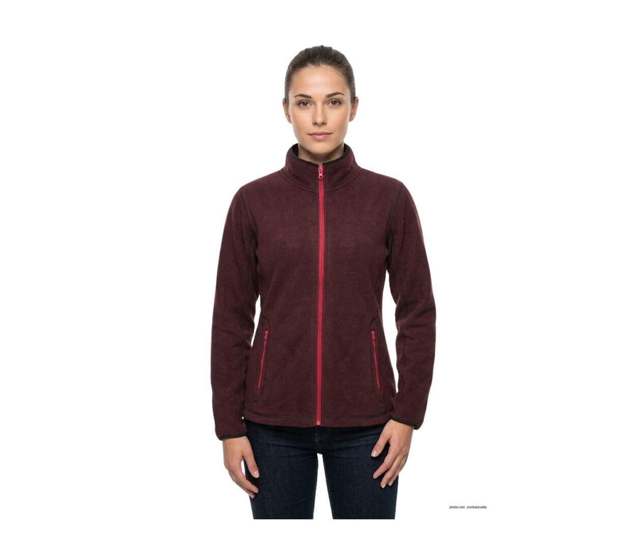 Veste Polaire Femme Balkan1 Bordeaux - Ultra Chaude (Mayflower)-1