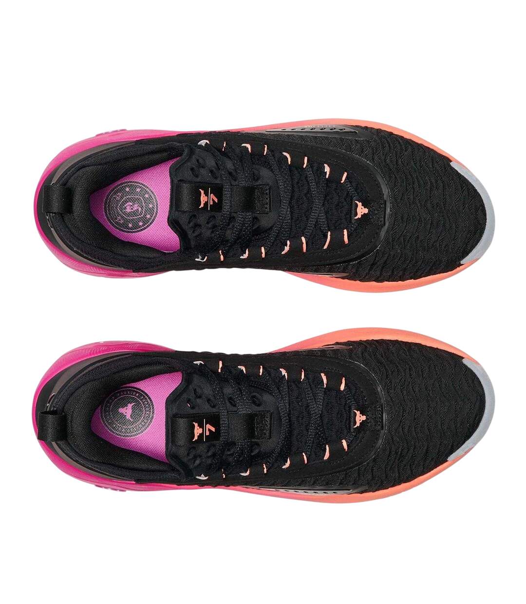Mens Project Rock 7 Trainers Black Pink Under Armour-3