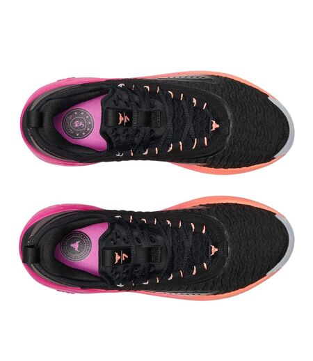 Mens Project Rock 7 Trainers Black Pink Under Armour