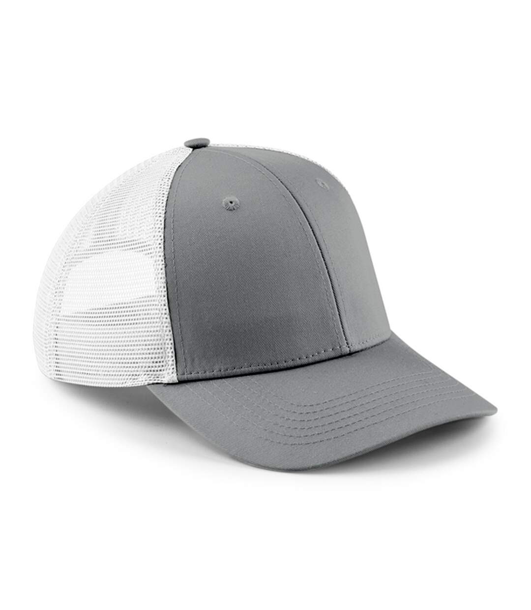 Casquette trucker urbanwear adulte gris clair / blanc Beechfield-1