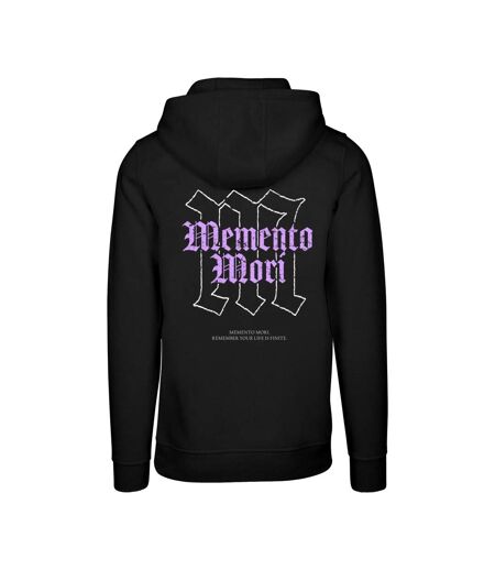 Sweat À Capuche Motif/style Imprimé Au Dos Memento Mori Homme Noir Mister Tee