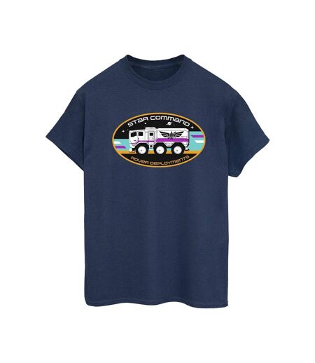 Disney Femme/Ladies Lightyear Rover Deployment Cotton Boyfriend T-Shirt (Bleu marine) - UTBI33976