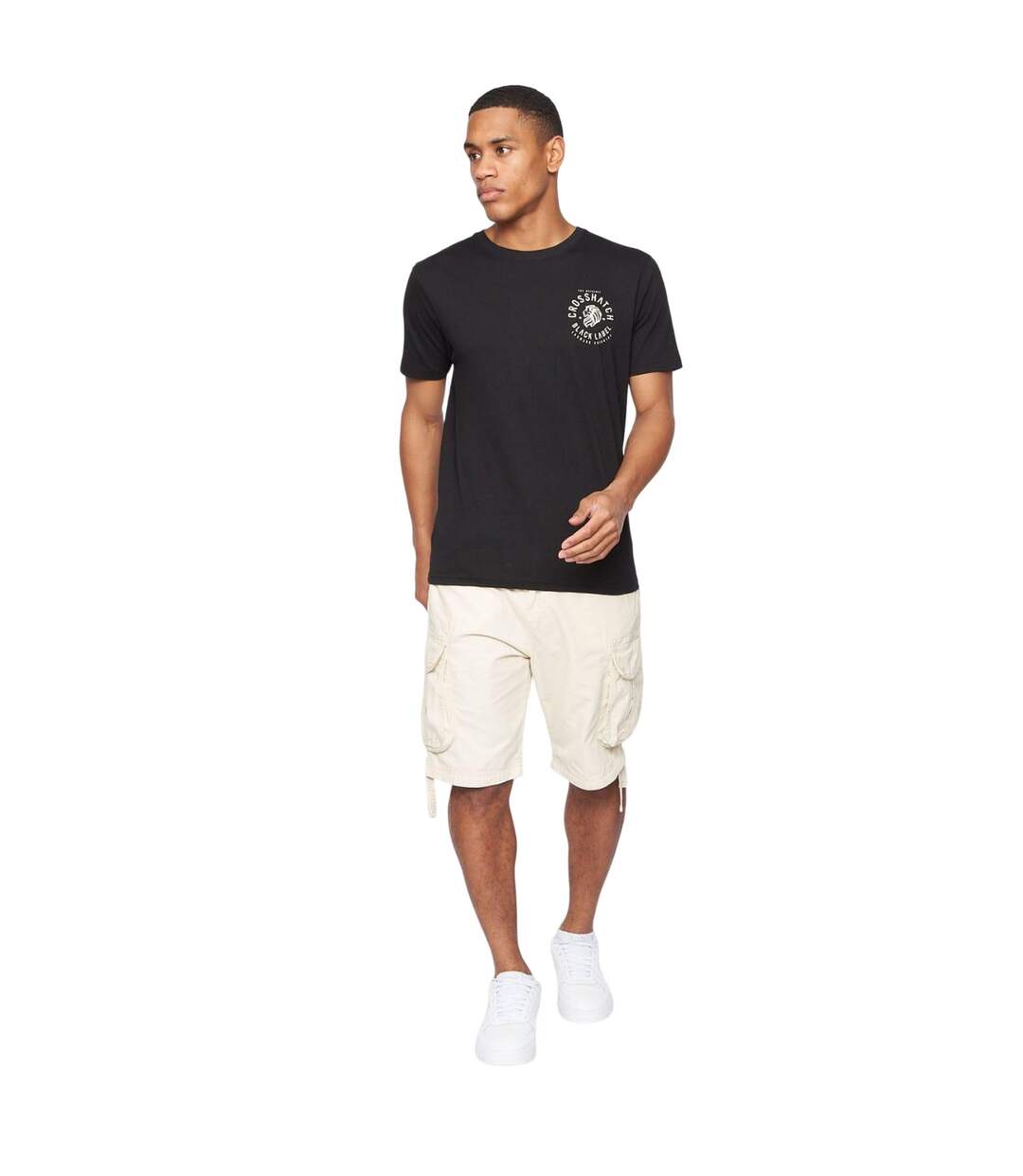 Short À Poches Jamstar Homme Beige Gris Crosshatch-1