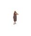 Robe Mi-longue Bretelles Fines Motif/style Floral Femme Noir Vert Jaune Brave Soul-1