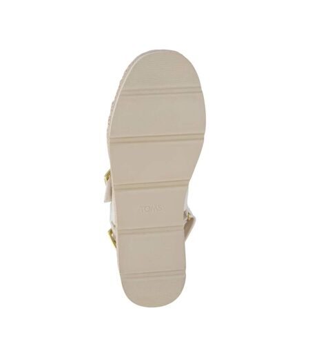 Womens/ladies Giana Sandals White Toms