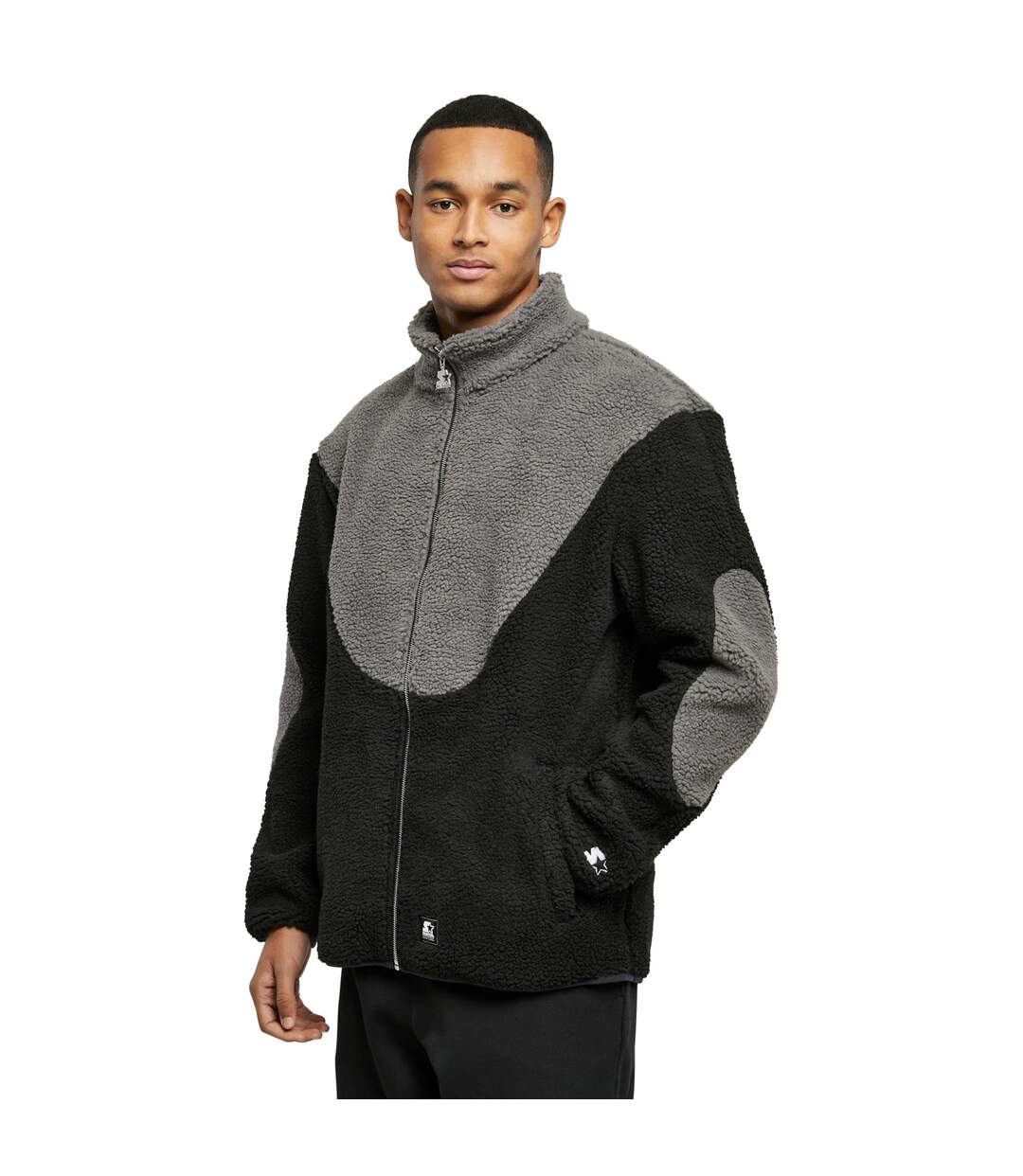Veste Polaire Homme Noir Anthracite Starter Black Label-1