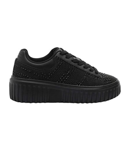 Baskets Motif/style Strass Femme Noir Where´s That From