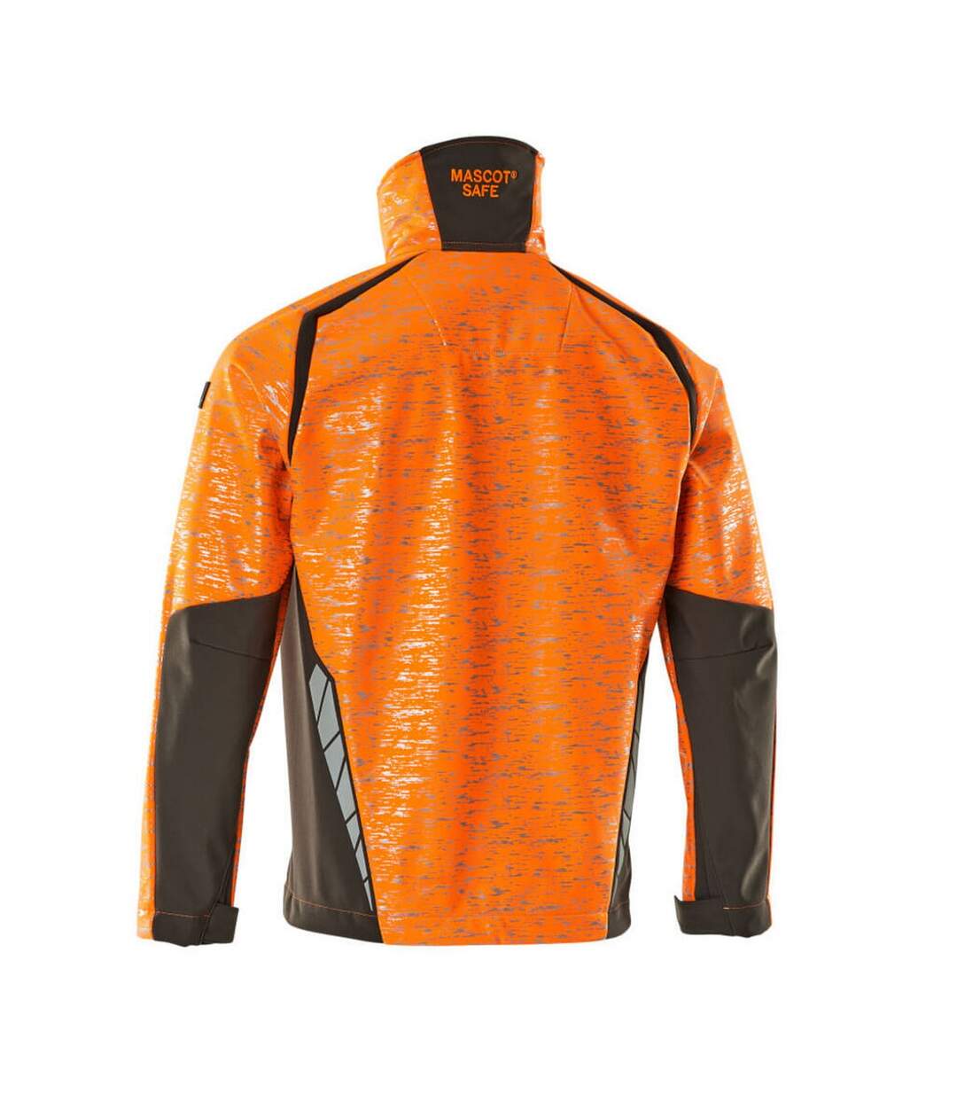 Mens Accelerate Safe Soft Shell Jacket Hi Vis Orange Dark Anthracite Mascot-2