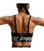Womens/ladies Indy Plunge Sports Bra Black White Nike-3