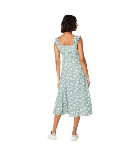 Robe mi-longue femme vert de gris Dorothy Perkins