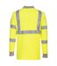 Portwest Mens Hi-Vis Flame Resistant Anti-Static Long-Sleeved Polo Shirt (Yellow) - UTPW1427