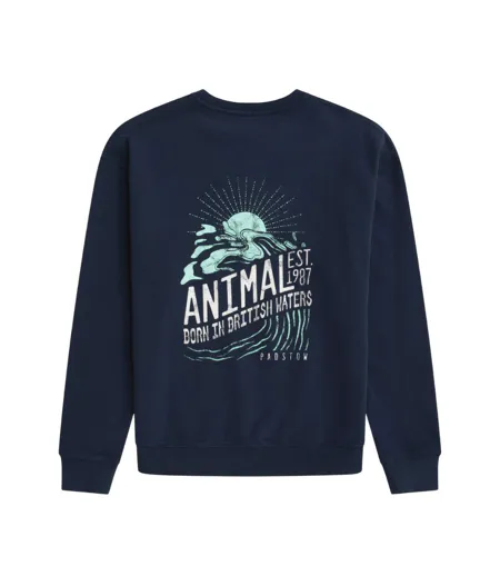 Sweat Jonah Padstow Homme Bleu Marine Animal