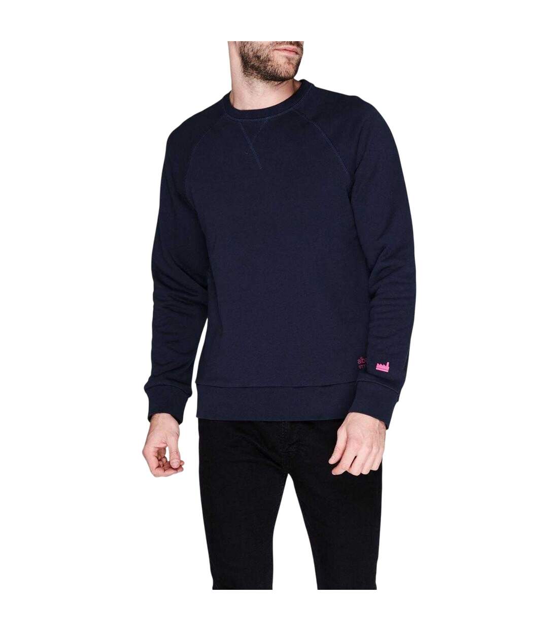 Mens Raglan Sweatshirt Navy Albam Utility-3
