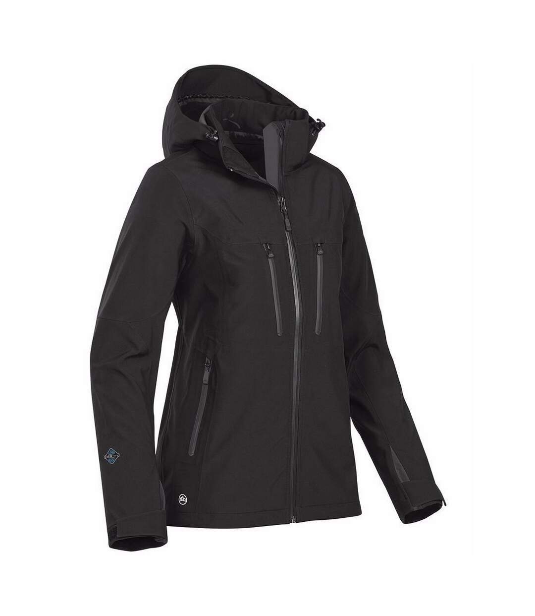 Womens patrol technical softshell jacket black/ carbon Stormtech-2