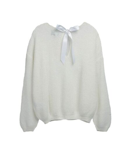Pull blanc femme teddy smith mady - l
