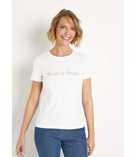 T-shirt à message manches courtes