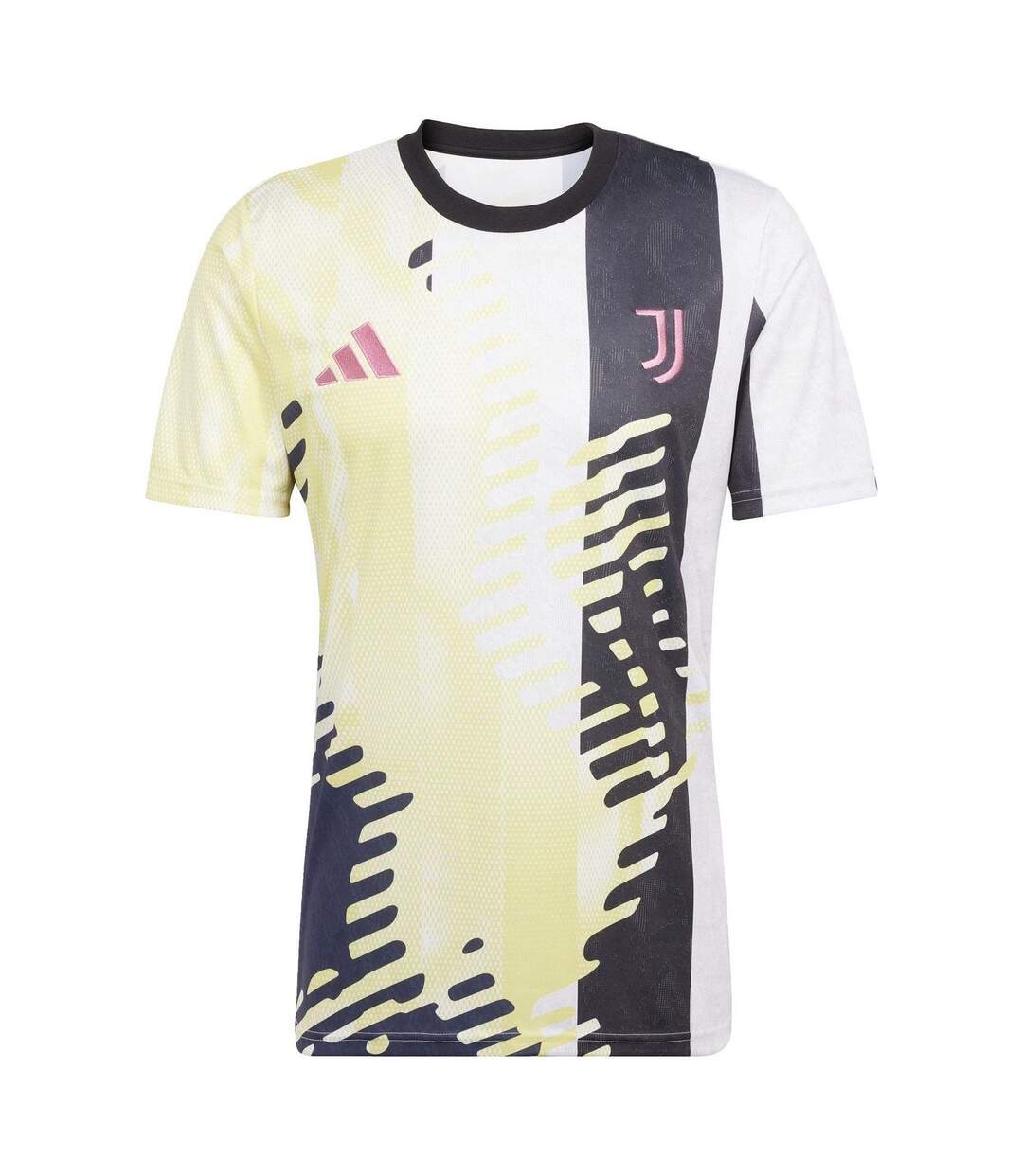 Maillot De Foot Entraînement Motif/style Abstrait Juventus Homme Jaune Noir Adidas-2