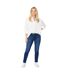 Womens/ladies Comfort Stretch Slim Jeans Mid Wash Dorothy Perkins-1