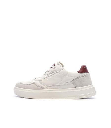 Baskets blanches/bordeaux homme teddy smith 120004