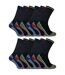 12 paires de chaussettes de travail unisexes en bambou doux et respirantes-1