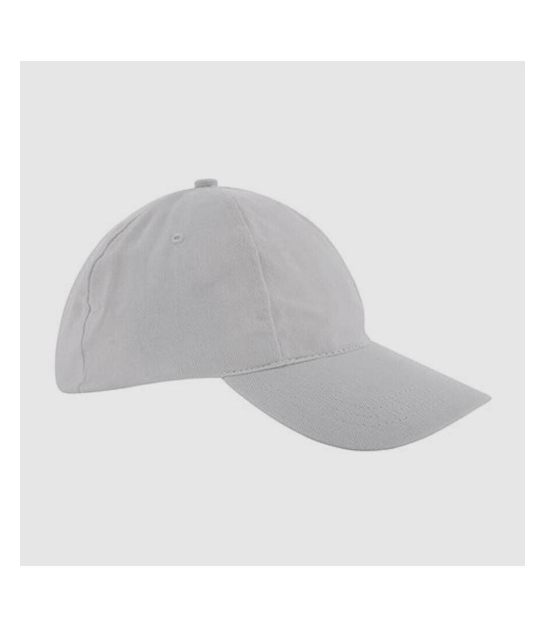 Casquette de baseball en coton brossé pour enfants et adolescents blanc L-Merch-1