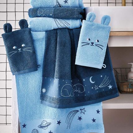 2 gants de toilette