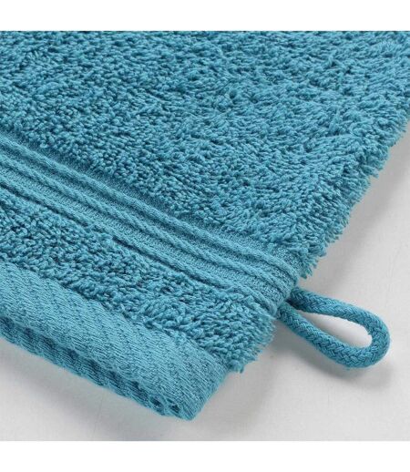 Lot de 2 Gants de Toilette Tendresse 15x21cm Bleu Paon